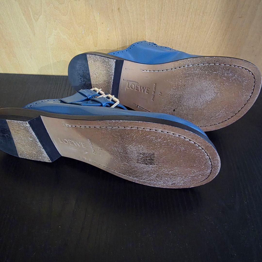 LOEWE　ミュール　ブルー　サンダル　サイズ42（27.5）