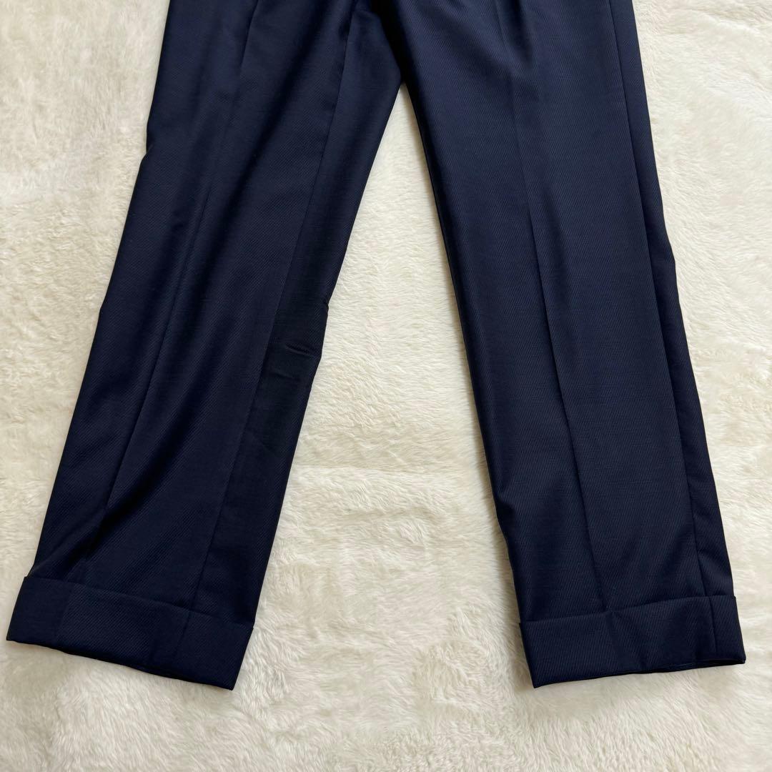 新品同様品　テーラーフクオカ　セットアップスーツ3ピーススーツ　メンズM ブルー