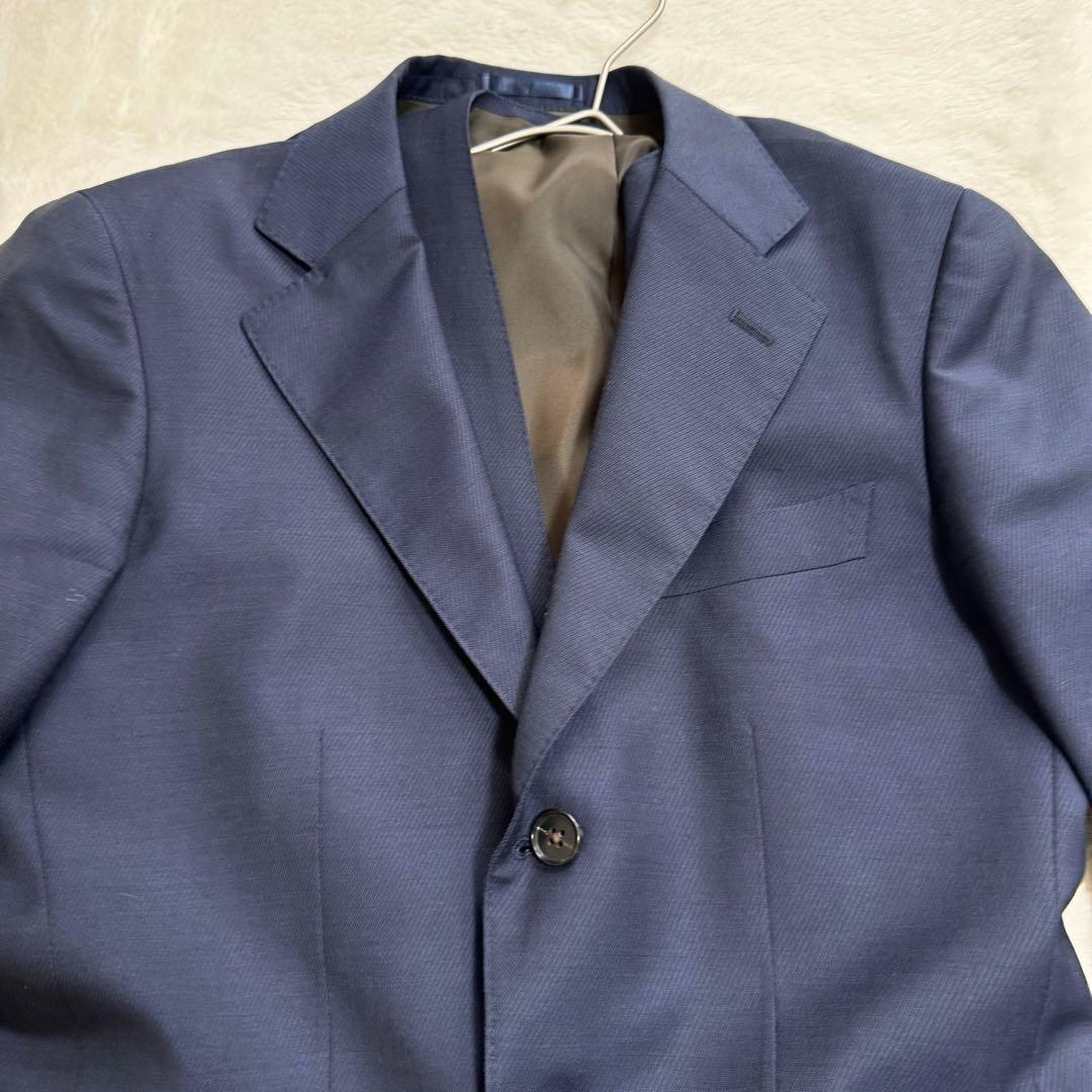 新品同様品　テーラーフクオカ　セットアップスーツ3ピーススーツ　メンズM ブルー
