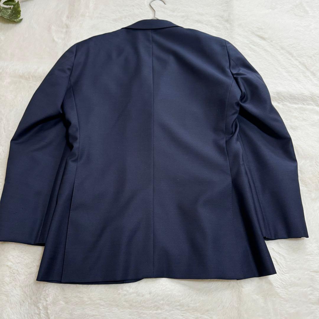 新品同様品　テーラーフクオカ　セットアップスーツ3ピーススーツ　メンズM ブルー