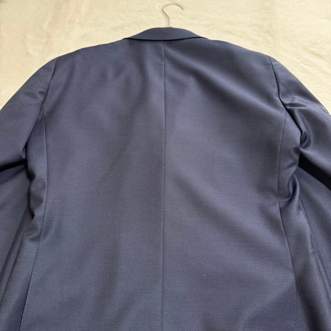 新品同様品　テーラーフクオカ　セットアップスーツ3ピーススーツ　メンズM ブルー