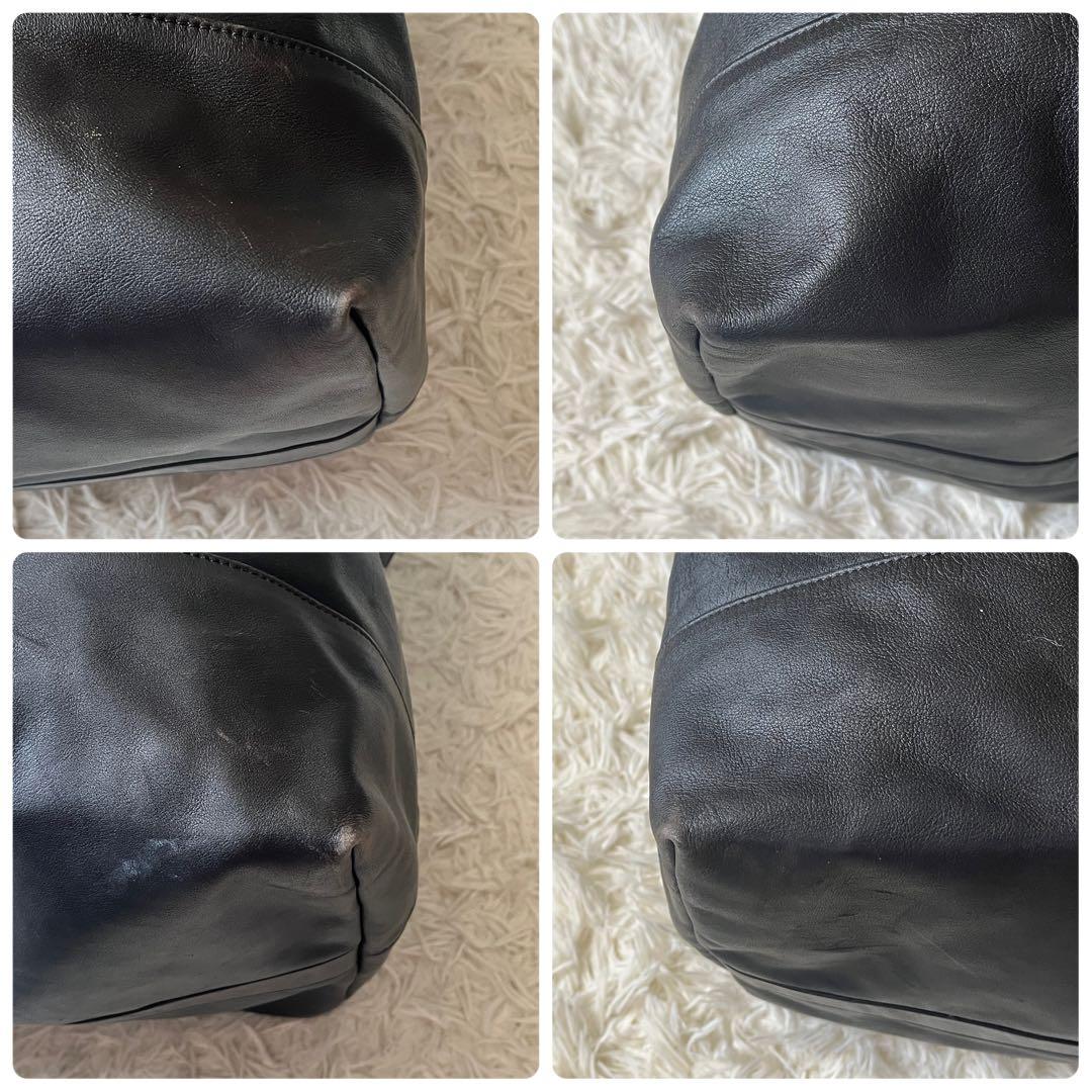 オールドコーチ　2way　ボストンバッグ　レザー　黒　ブラック　大容量　USA製