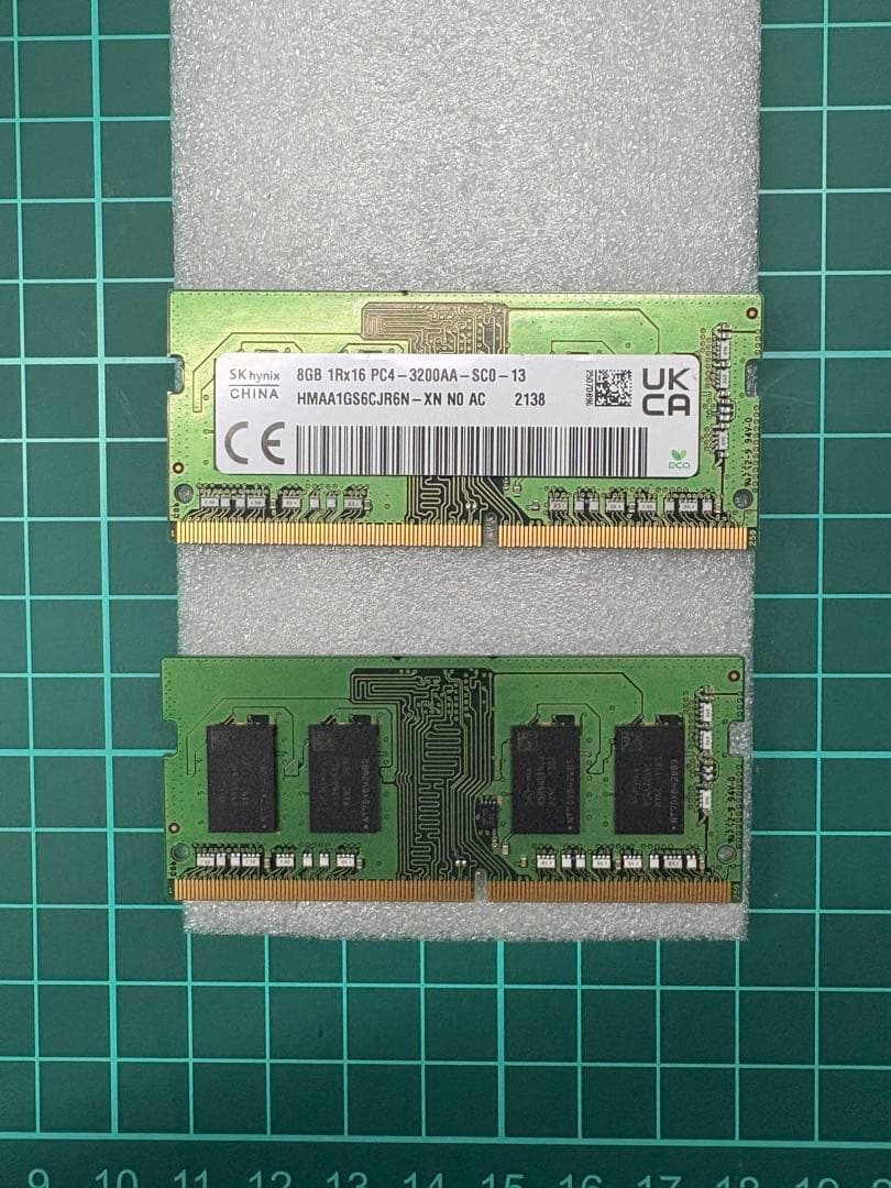 SK hynix DDR4-3200 SO-DIMMメモリ16GB 8GB×2枚