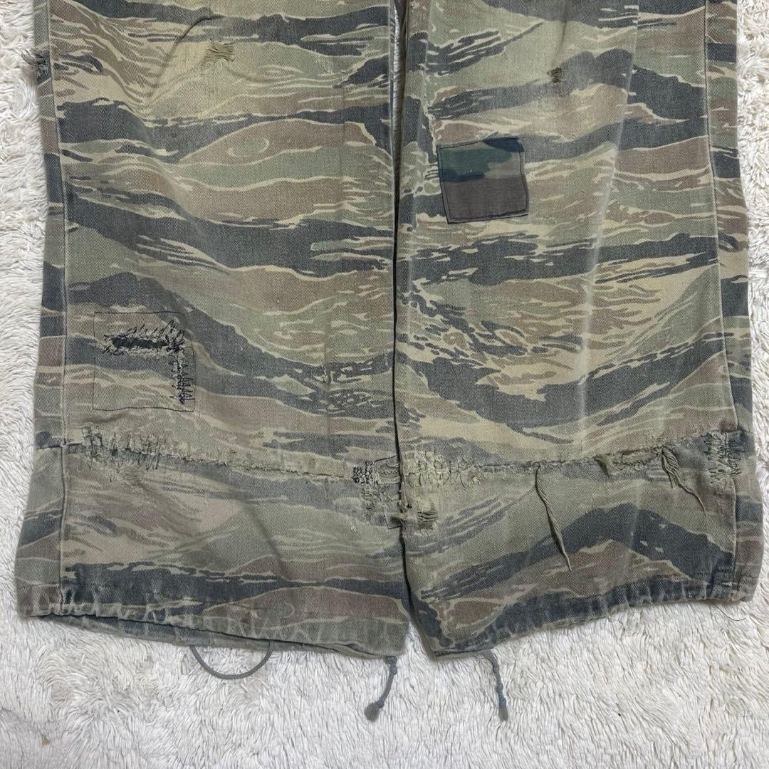 【70s】ビンテージ ミリタリー タイガーカモ ギミック Y2K カーキ カーゴ