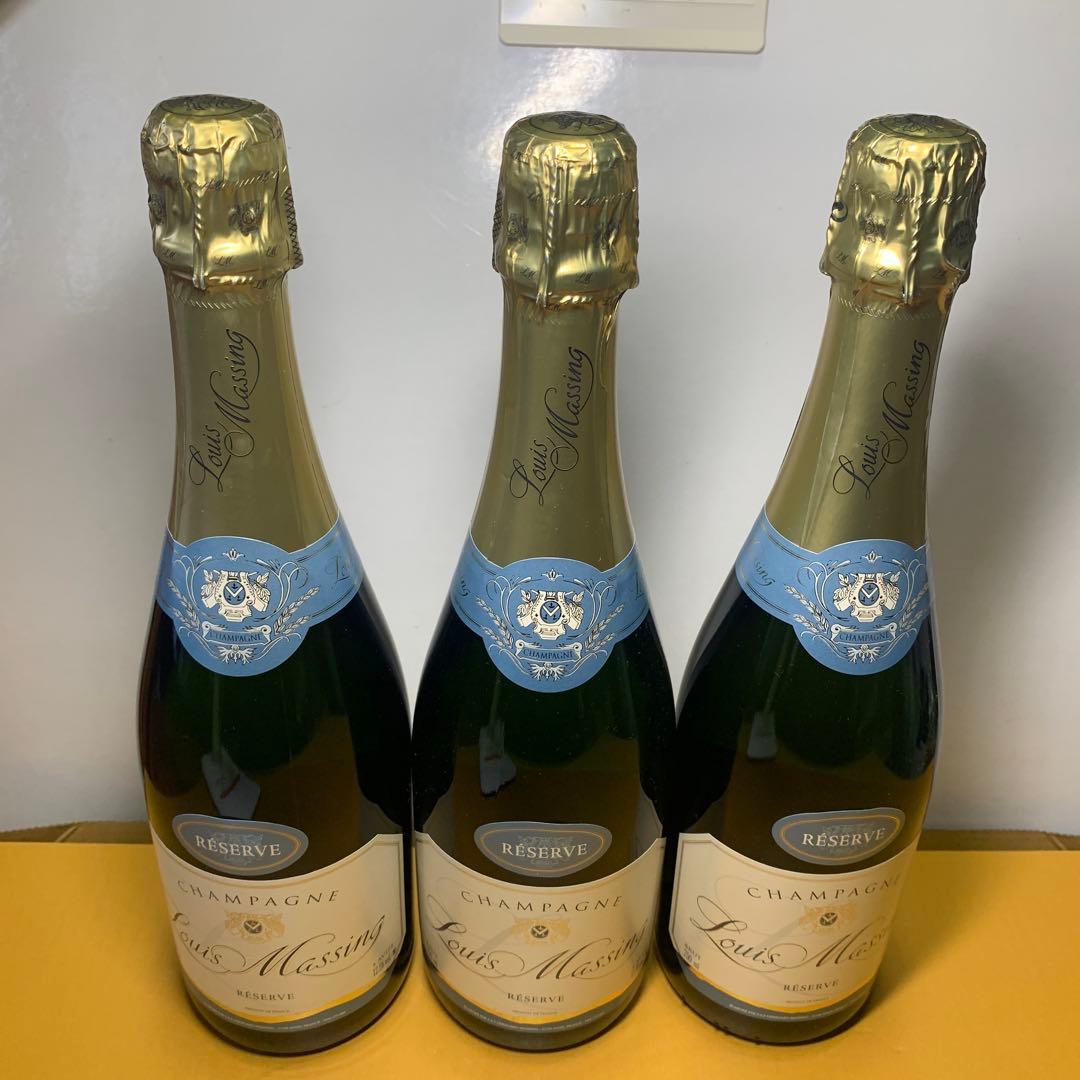 ルイ・マッサン レゼルヴ ブリュット シャンパン 750ml ３本セット