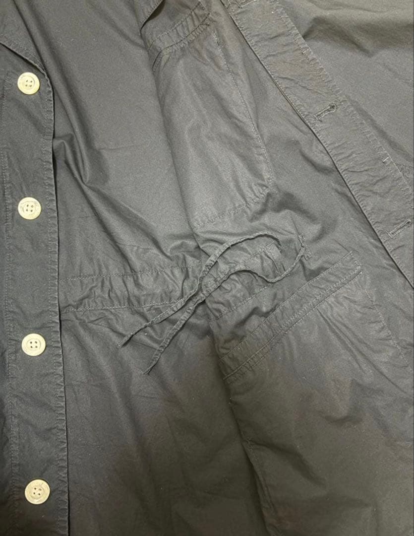 maison kistune ミリタリーシャツ　ネイビー