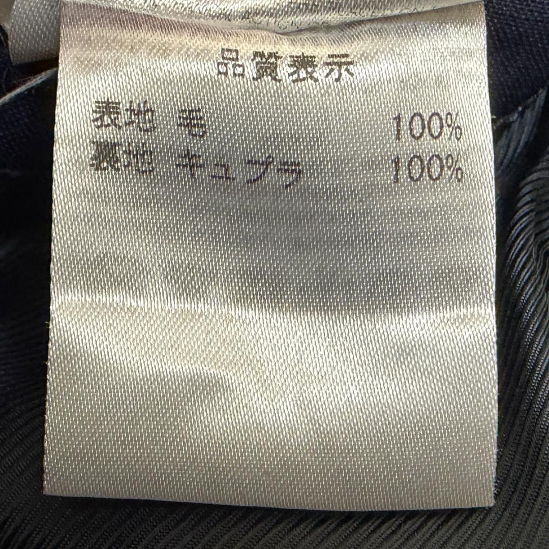 J6387 美品 デペトリロ ソリッドアンコンスーツ ネイビーブルー 46