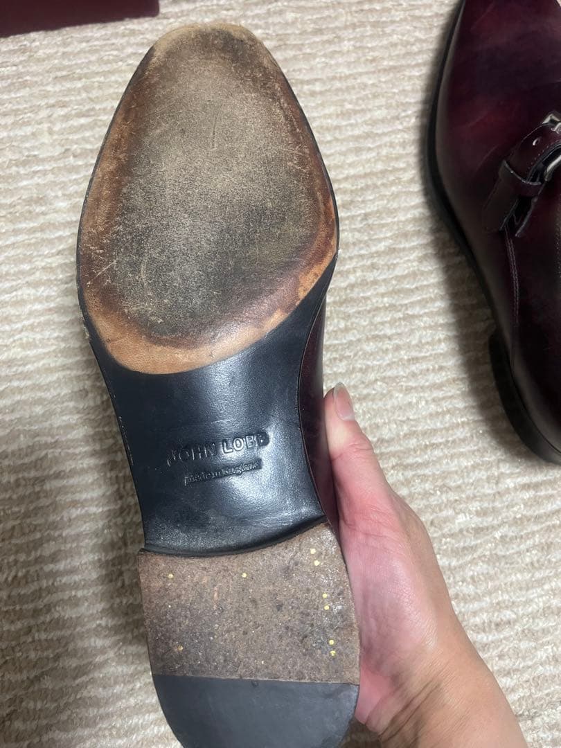【着用数回美品】JOHN LOBB シングルモンク 付属品完備