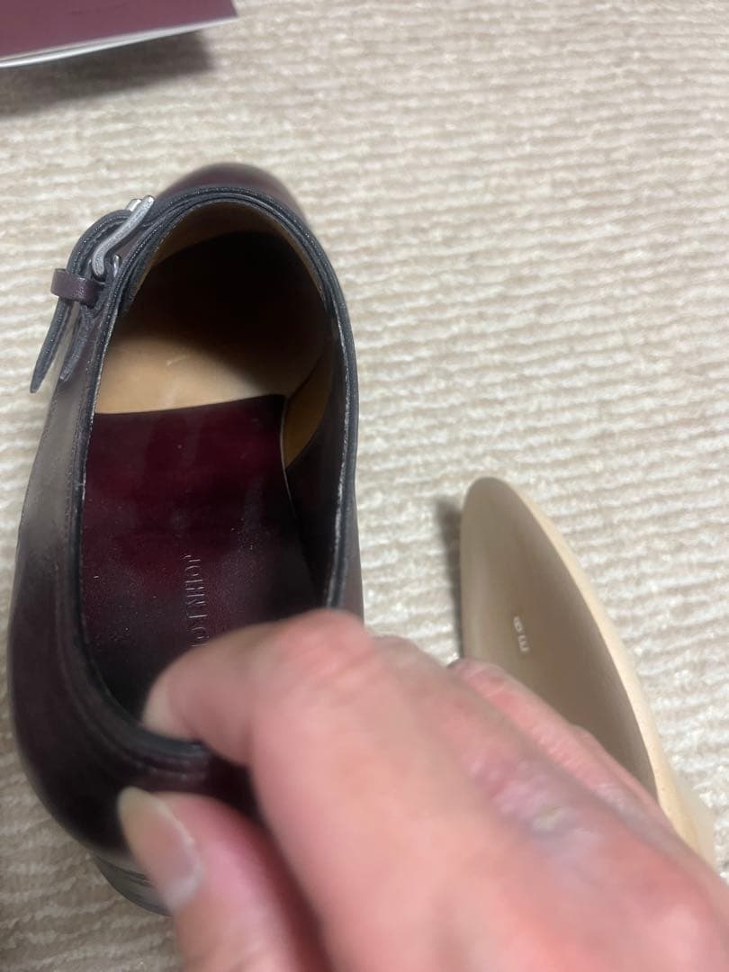 【着用数回美品】JOHN LOBB シングルモンク 付属品完備