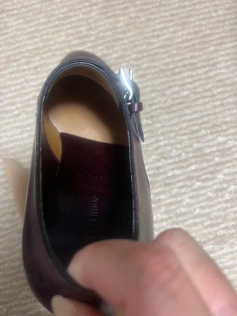 【着用数回美品】JOHN LOBB シングルモンク 付属品完備