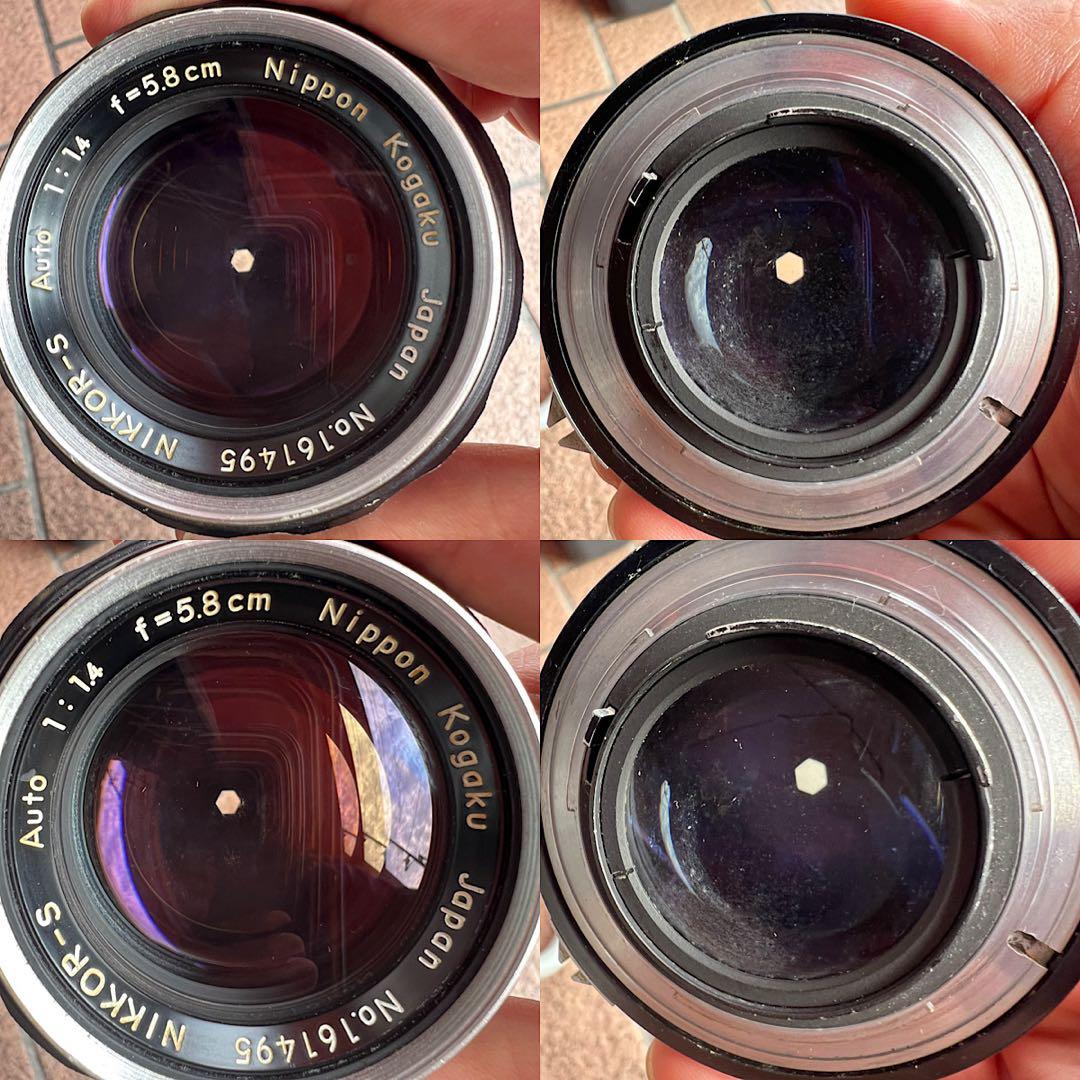 Nikon F フィルムカメラ、レンズセット中古品