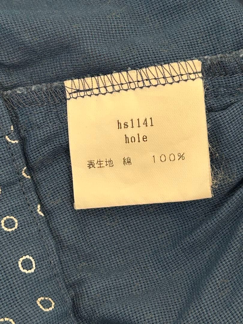 minä perhonen ドット柄 シャツ