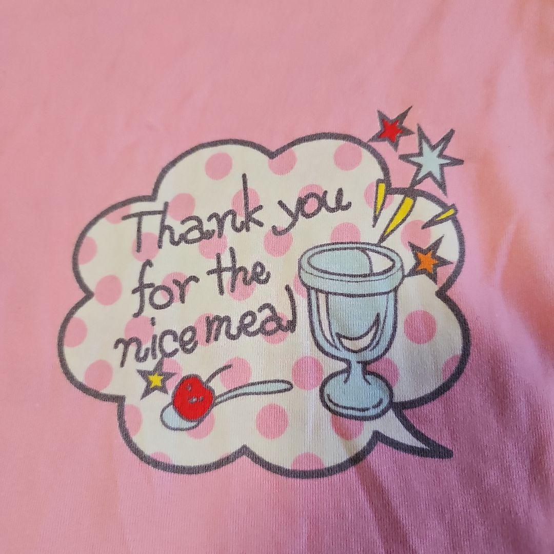 美品 メゾピアノ 140 平成レトロ 半袖Tシャツ ベリエ クッキング柄 Y2K