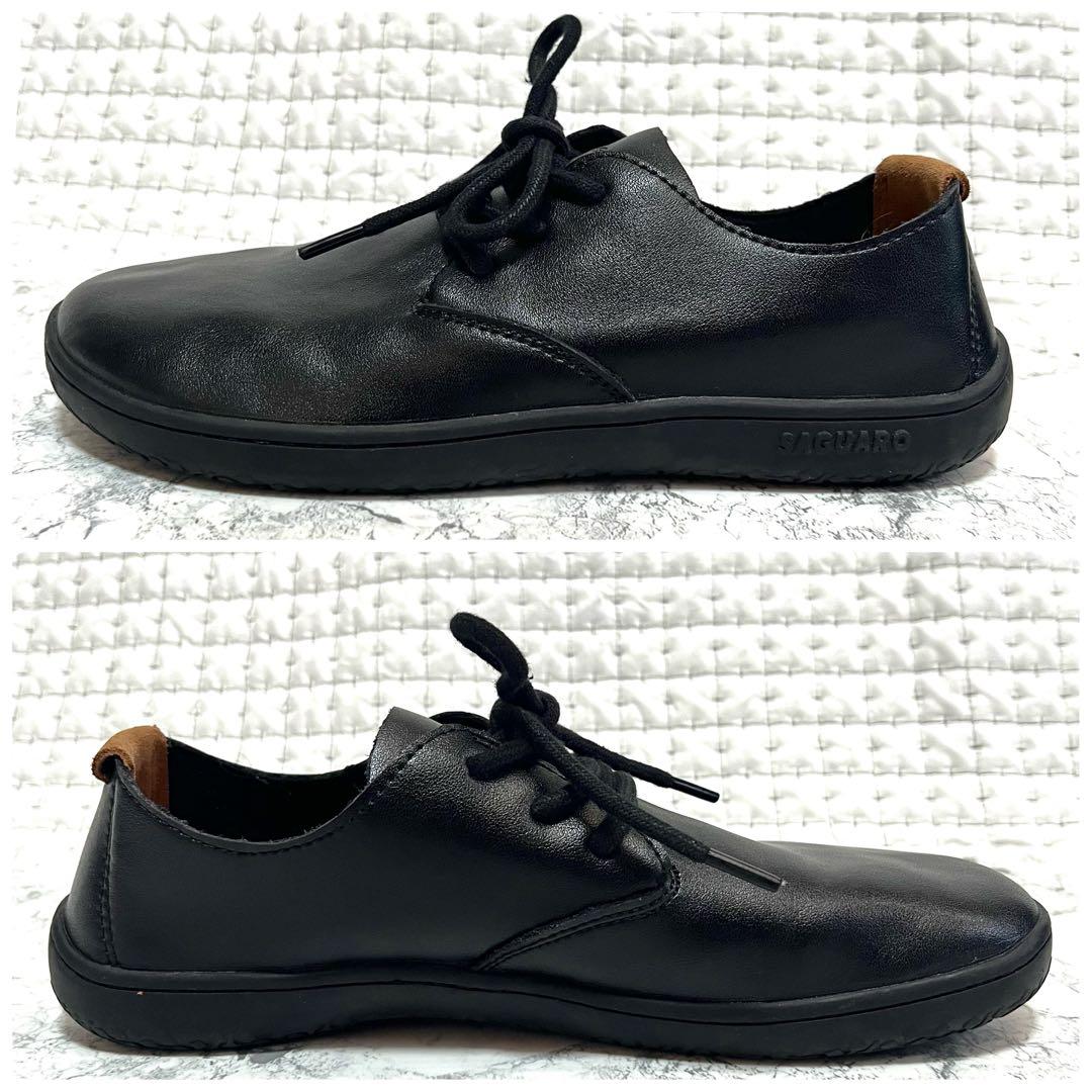 極美品 SAGUARO サグアロ ドリーム3 ビジネスシューズ レザー 40 黒