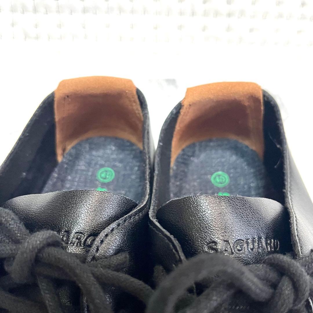 極美品 SAGUARO サグアロ ドリーム3 ビジネスシューズ レザー 40 黒