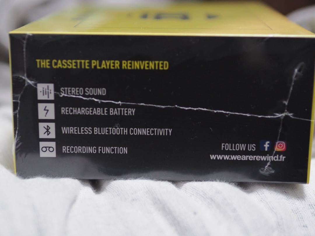 【新品未開封品】we are rewind カセットプレーヤー　ブルー