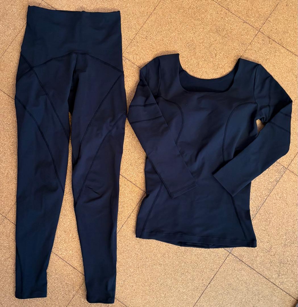 リントスル上下セット（L）　ピラティスウェア