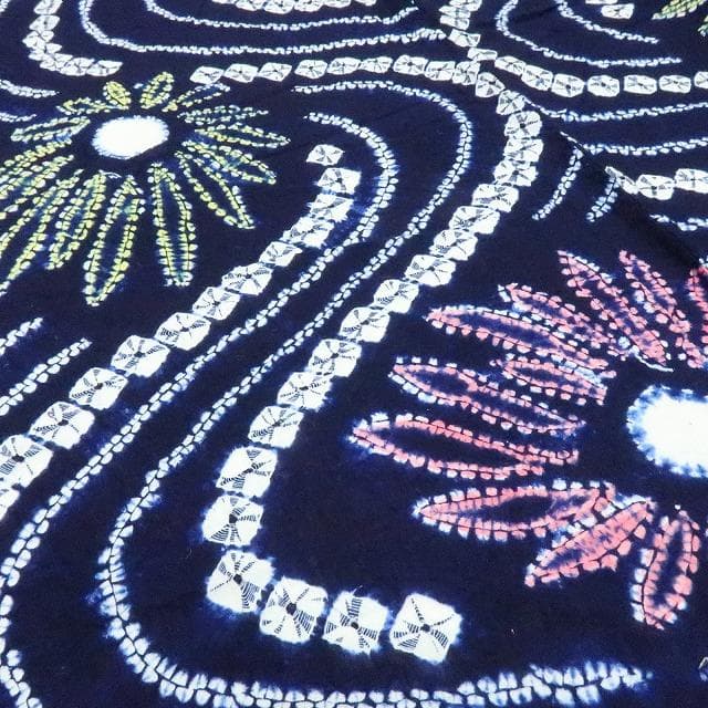 専用Y3221◆有松鳴海絞り 手縫い仕立て 背・胸当て付 向日葵　高級浴衣