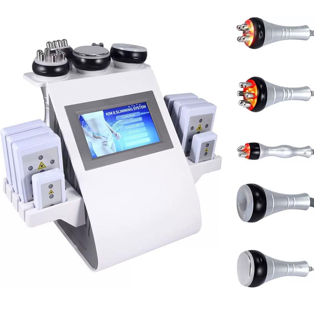 【1台6役】ラジオ波　RF　キャビテーション　バキューム　ボディ　フェイシャル