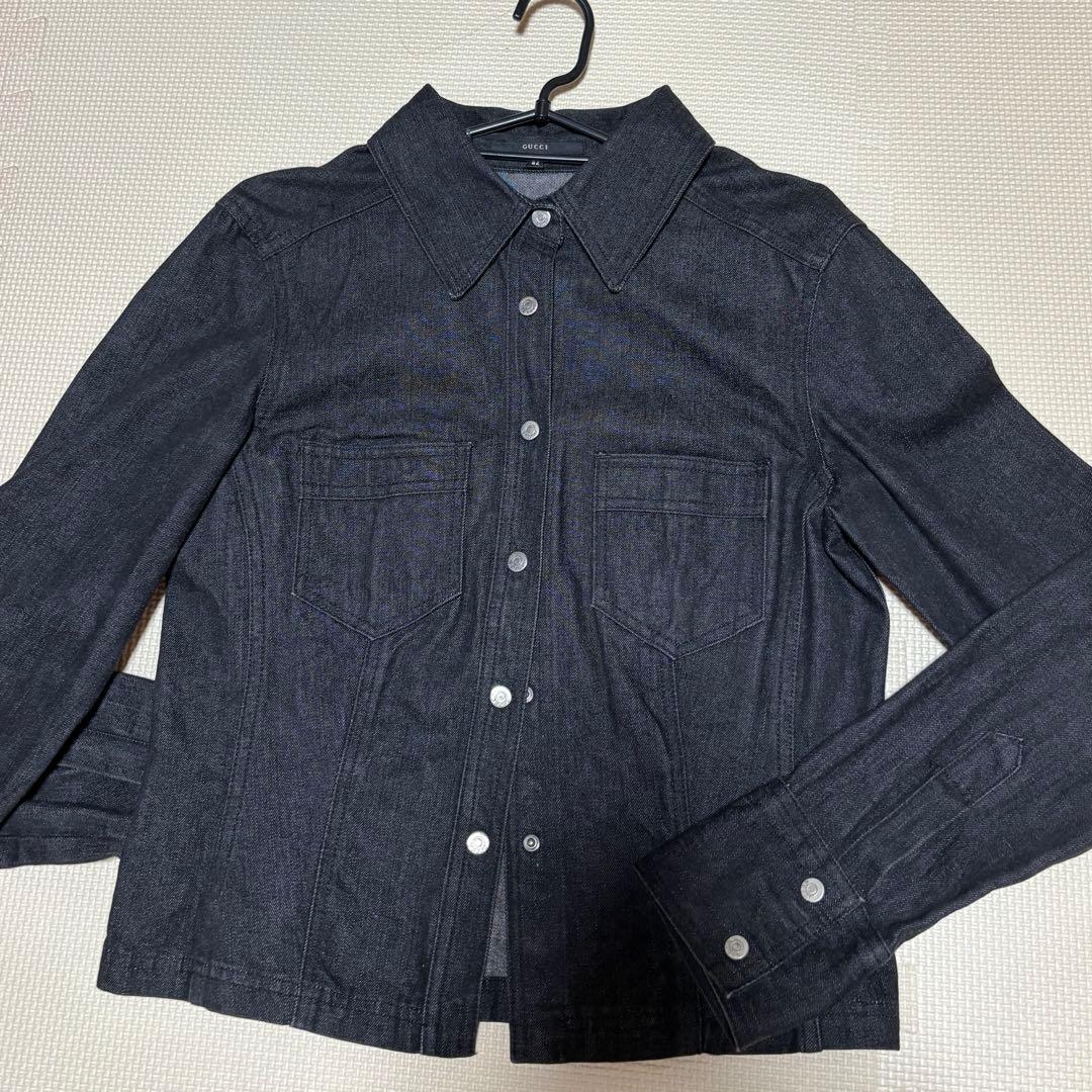 s*h様 GUCCI グッチ ジージャン 42 美品 ブラックデニム