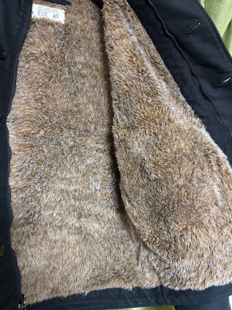 HOUSTON ヒューストン N-1 デッキジャケット 40 ブラック