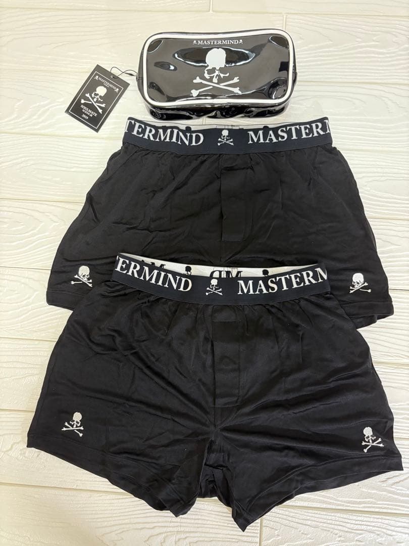 MASTER MIND 未使用ボクサーパンツ 2枚セット 黒