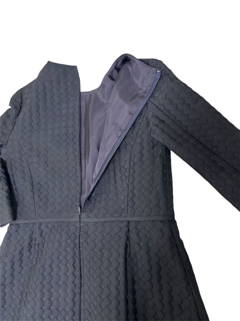 【極美品】アクアスキュータム　フォーマル　セットアップ　ワンピース　黒　ブラック