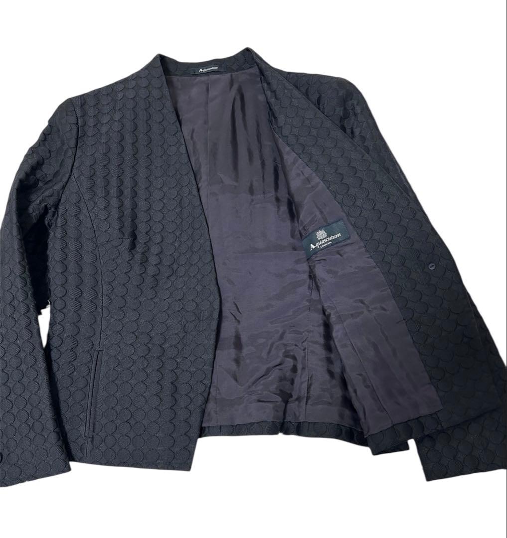 【極美品】アクアスキュータム　フォーマル　セットアップ　ワンピース　黒　ブラック