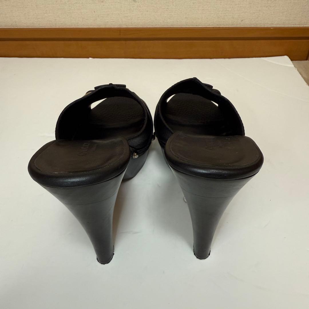 ★超美品★GUCCI サンダル ／ ミュール グッチ ブラック レザー