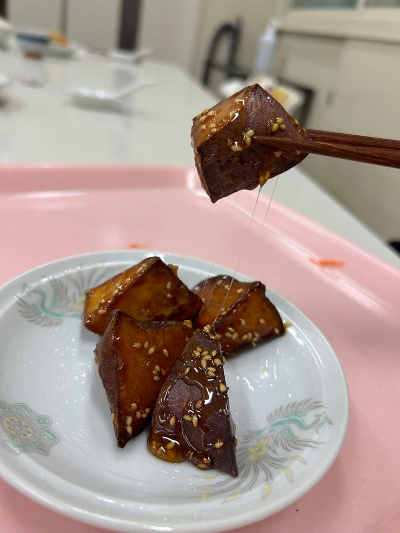 甘いシロップのさつまいも