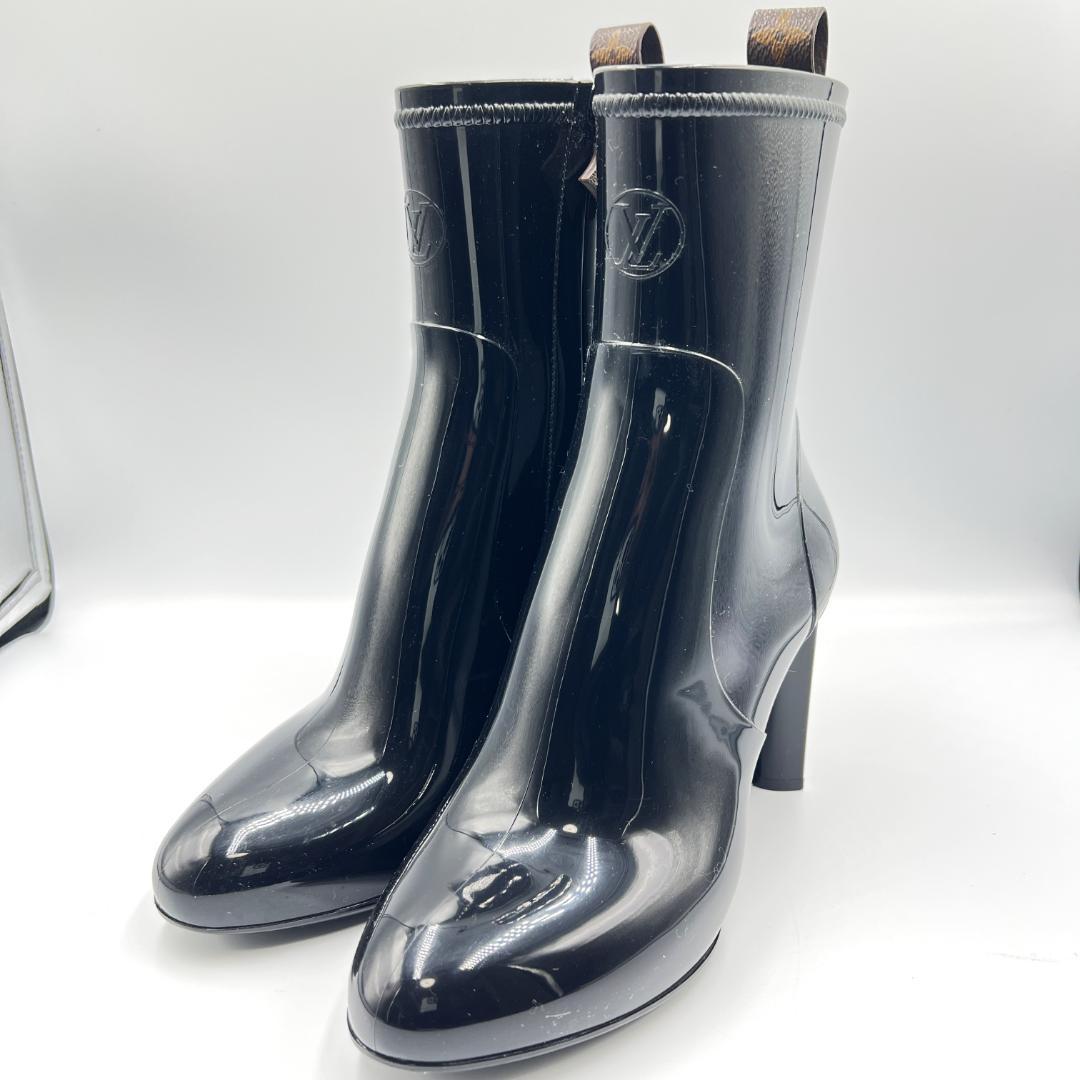 【極美品】ルイヴィトン シルエットライン アンクルブーツ 25cm レインブーツ