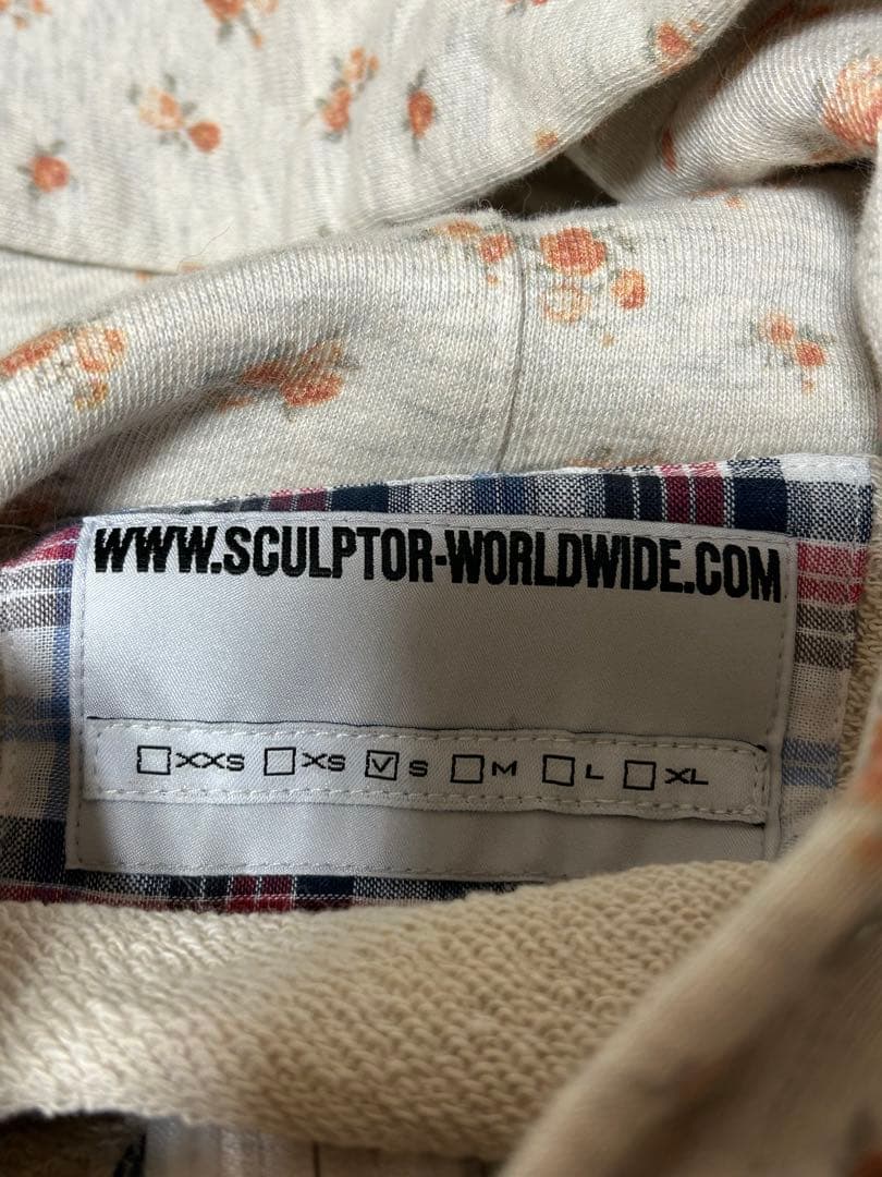 SCULPTOR Cottage Zip-Up Hoodie Flower 花柄