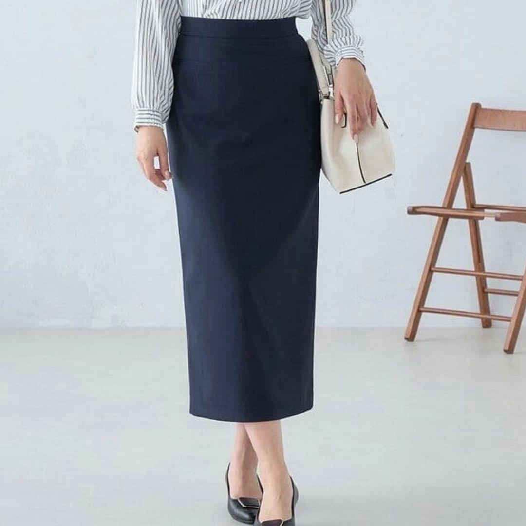 処分価格　AOKI ネイビー スカートセットアップ　スーツ