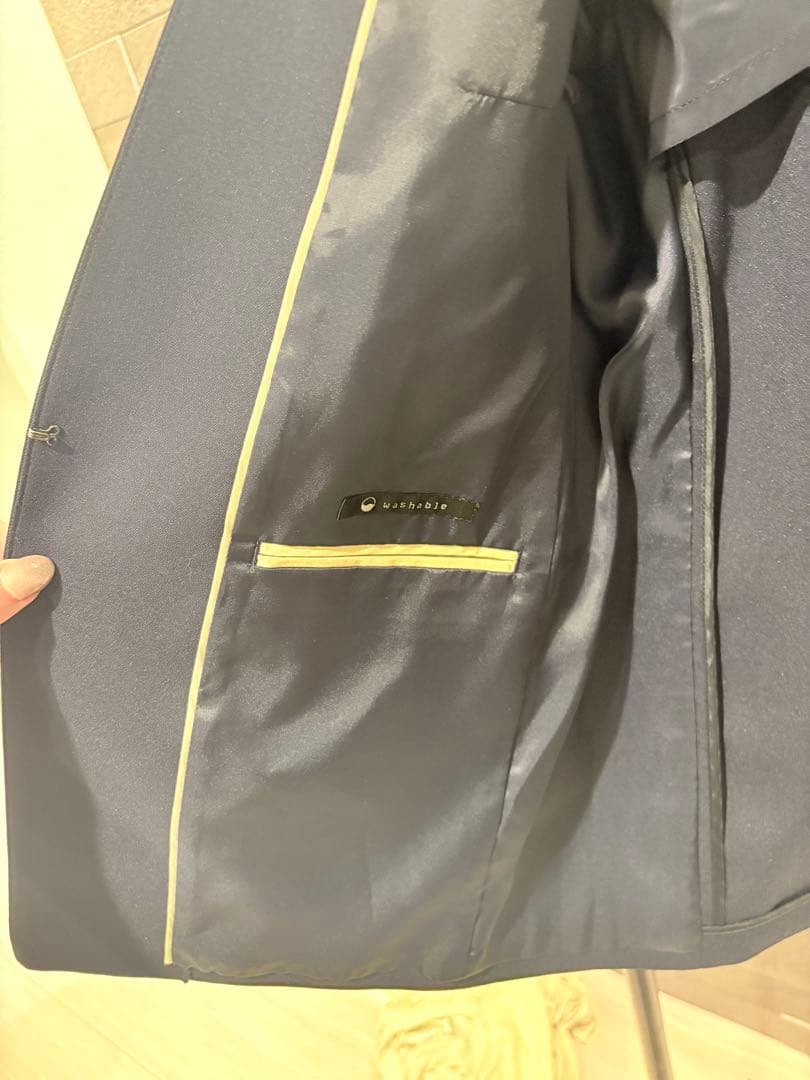 処分価格　AOKI ネイビー スカートセットアップ　スーツ