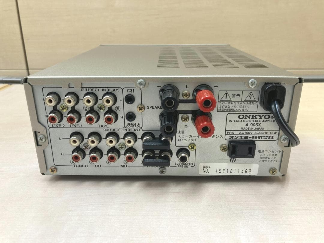★整備済み★ONKYO　A-905X　SPリレー交換済み　動作良好　上美品③