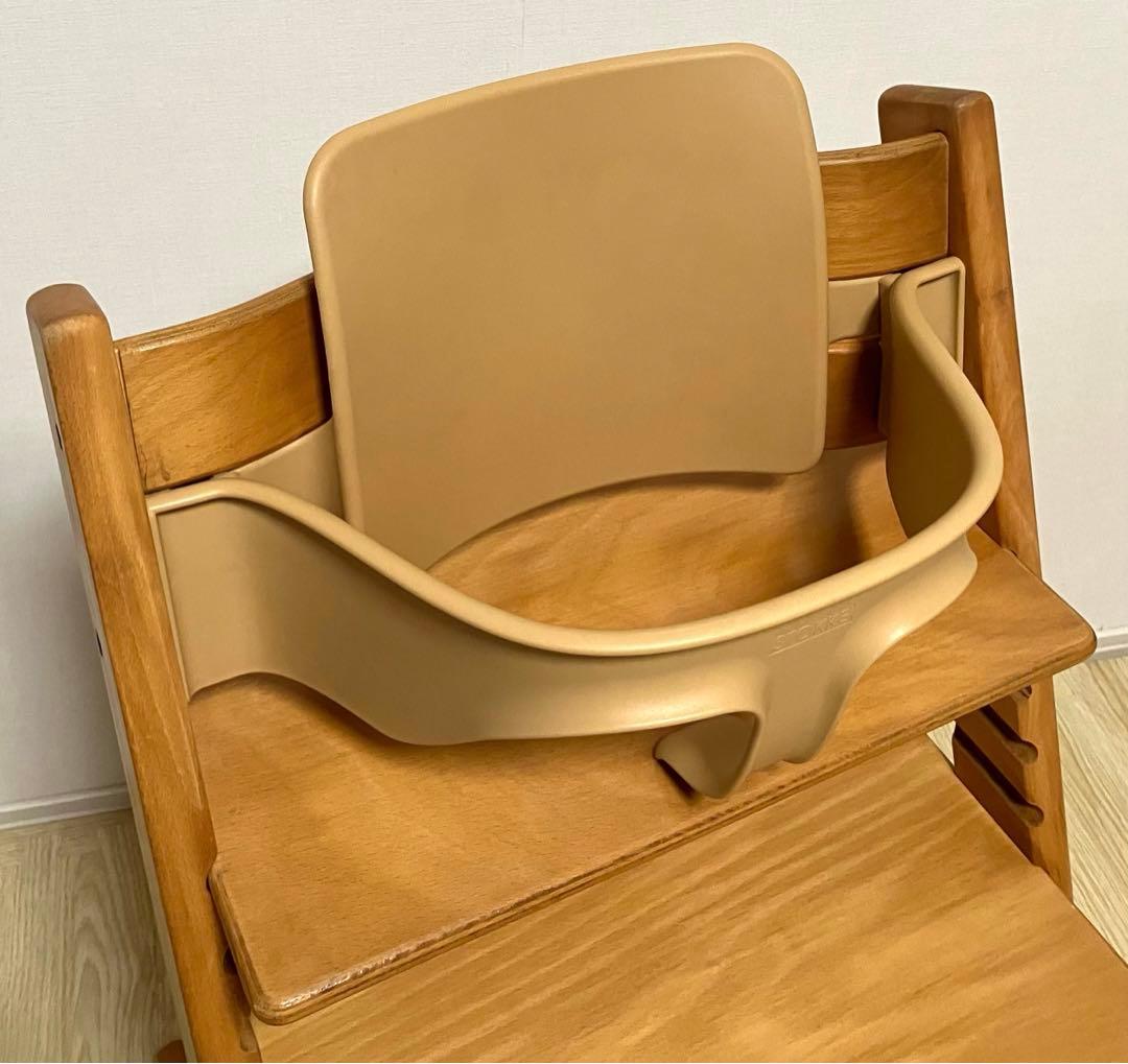 送料無料 ベビーガード付き ベビーチェア ストッケ トリップトラップ ナチュラル