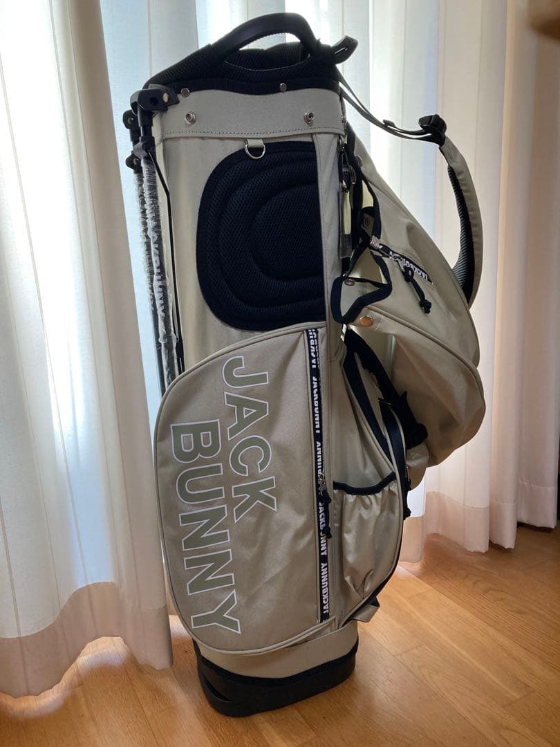 JACK BUNNY　スタンドバッグ ベージュ　ゴルフ　キャディバッグ