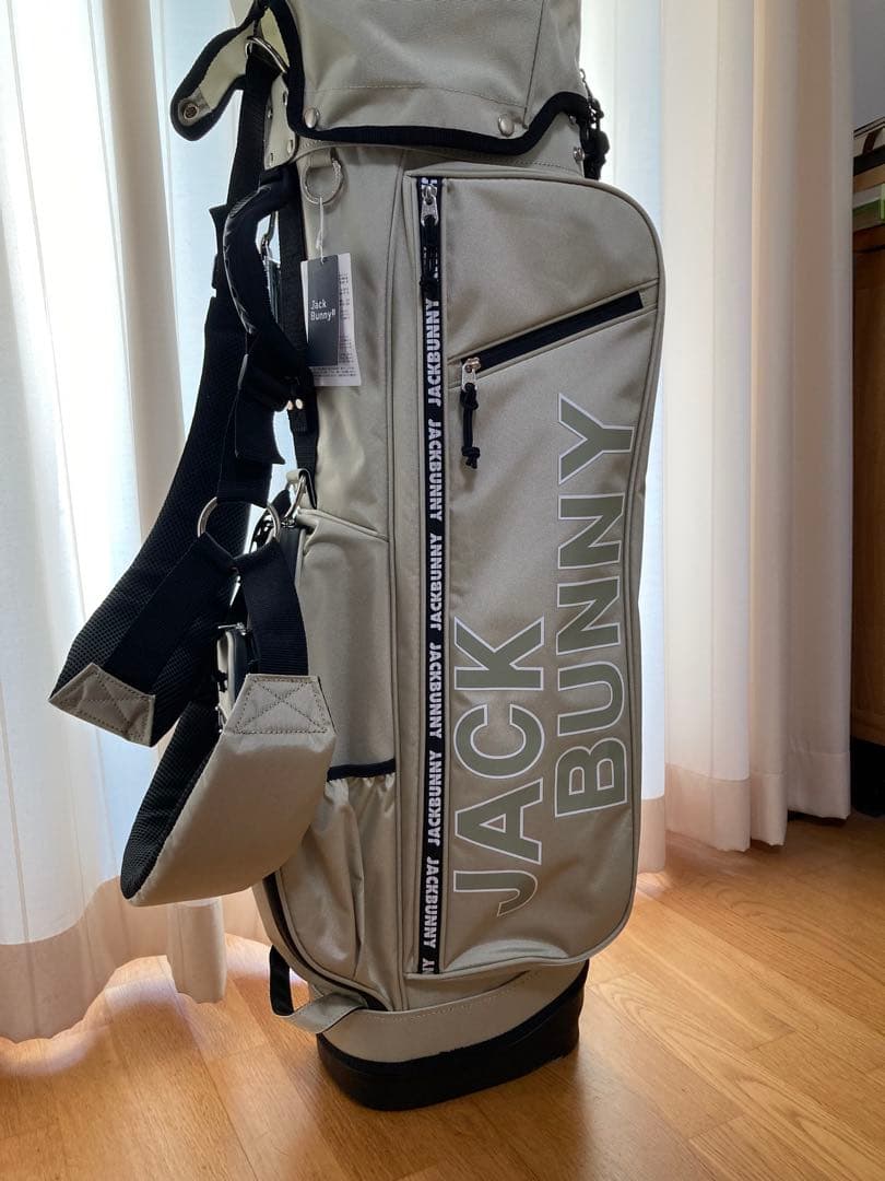 JACK BUNNY　スタンドバッグ ベージュ　ゴルフ　キャディバッグ