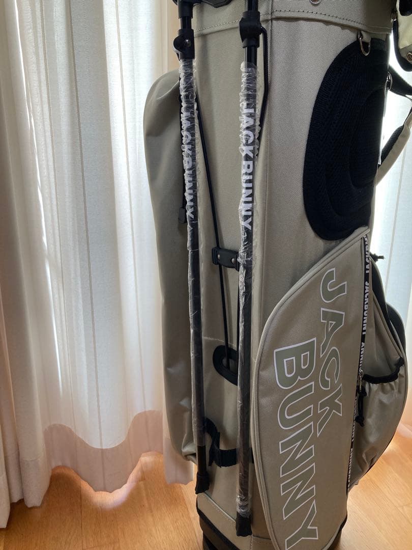 JACK BUNNY　スタンドバッグ ベージュ　ゴルフ　キャディバッグ