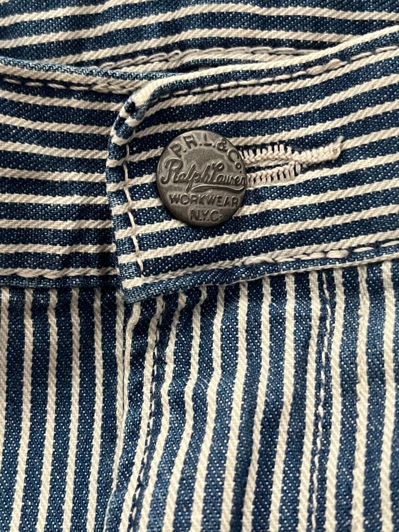 ポロラルフローレン　ヒッコリー　ペインターパンツ　34×32 Lサイズ