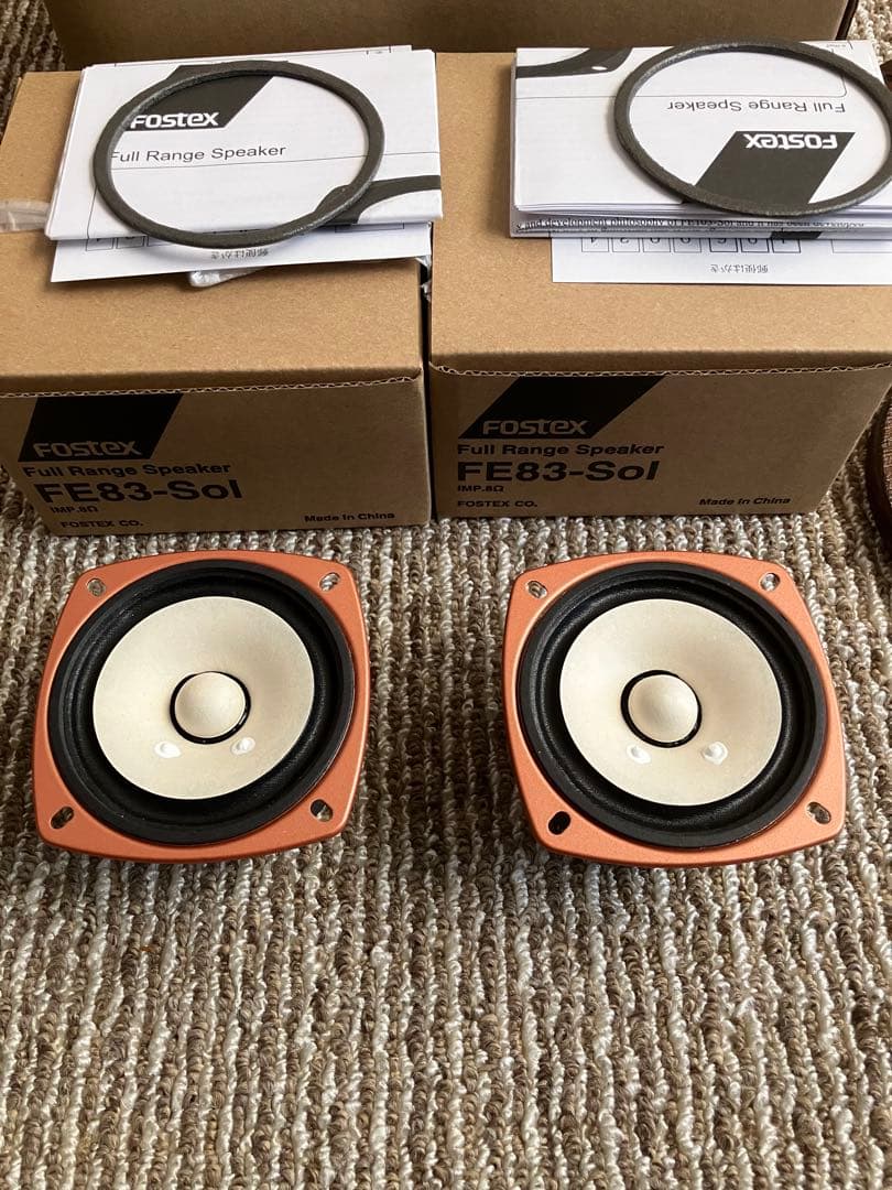 Fostex FE83-Sol フルレンジスピーカー2本　新品同様　おまけ付き