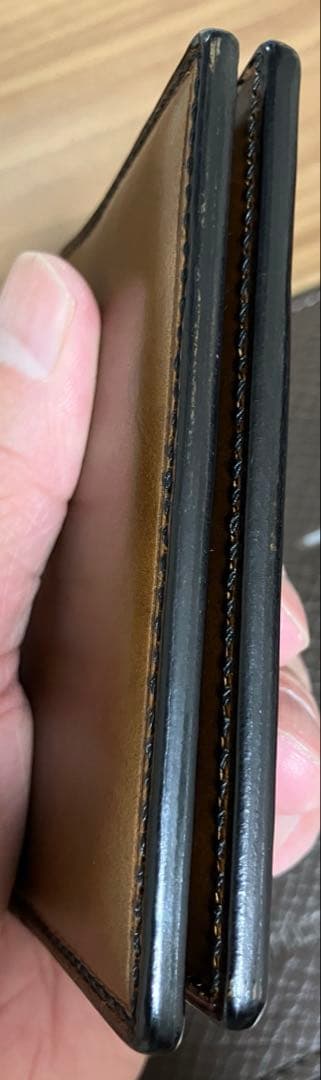 トラッドバイソン　カードケース　ウォルナット