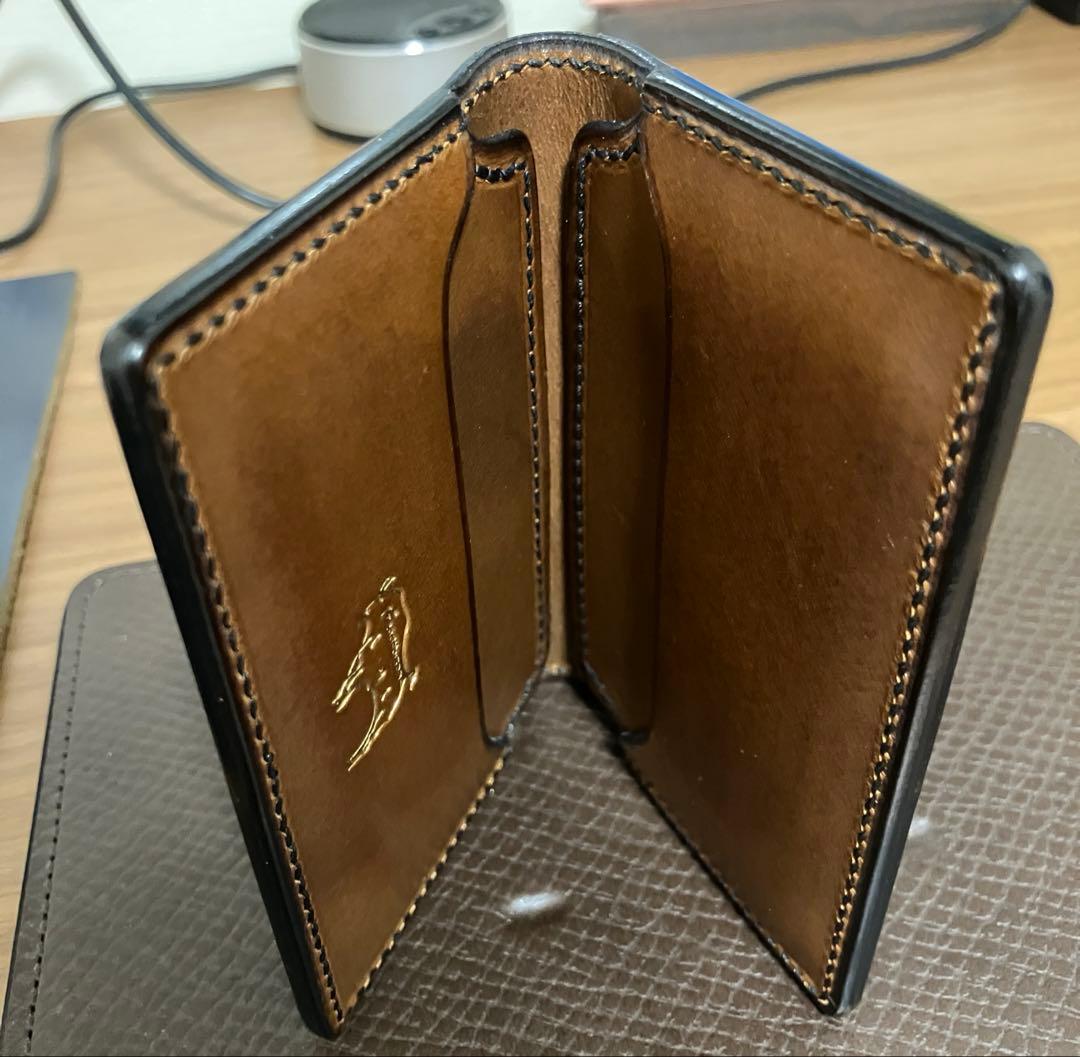 トラッドバイソン　カードケース　ウォルナット