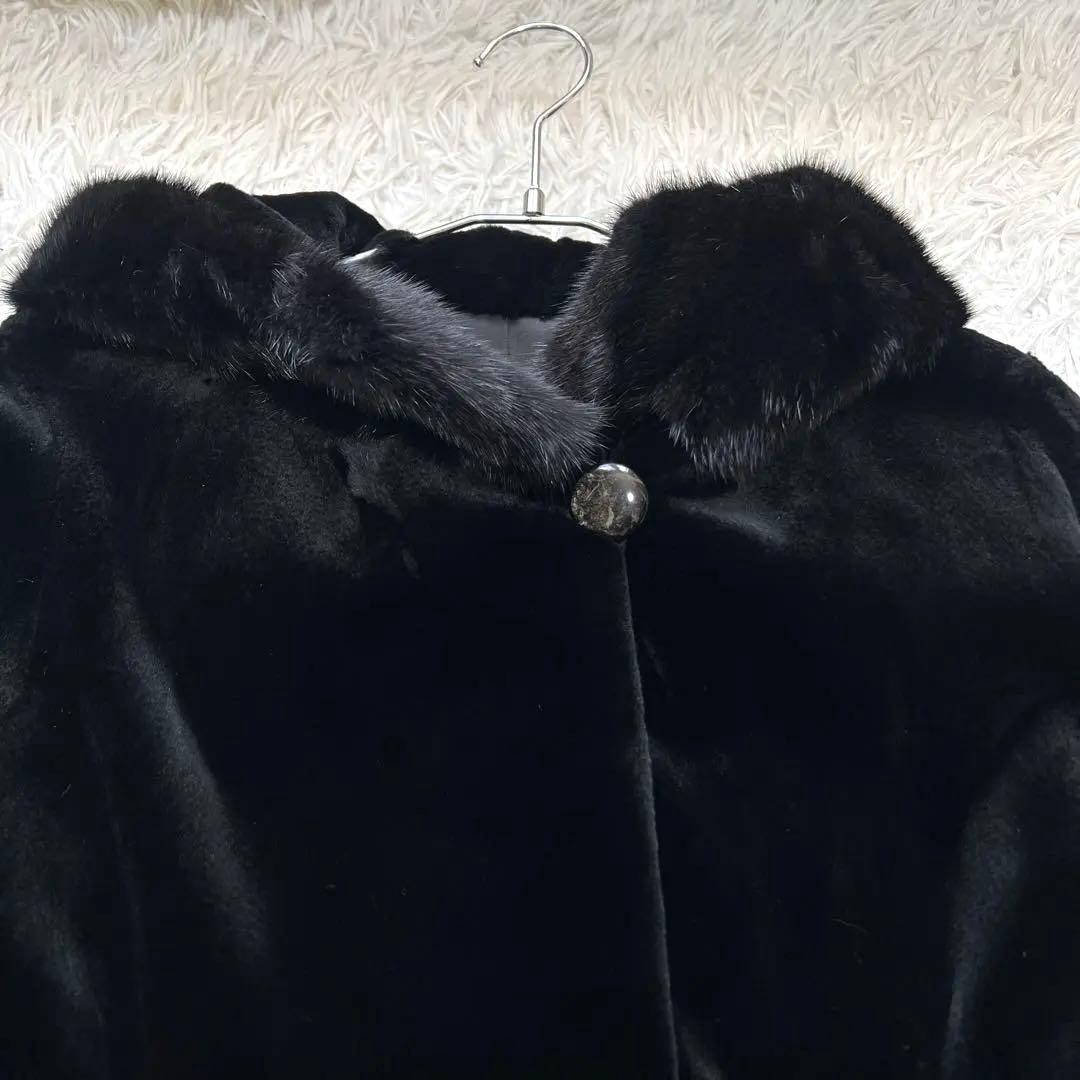 近年モデル コペンハーゲン ミンクファー シェアードコート フード付 軽量 毛皮