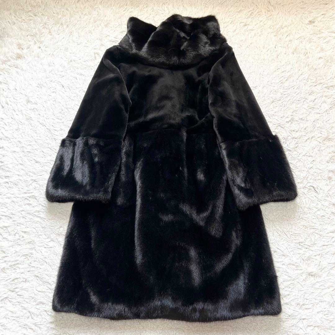 近年モデル コペンハーゲン ミンクファー シェアードコート フード付 軽量 毛皮