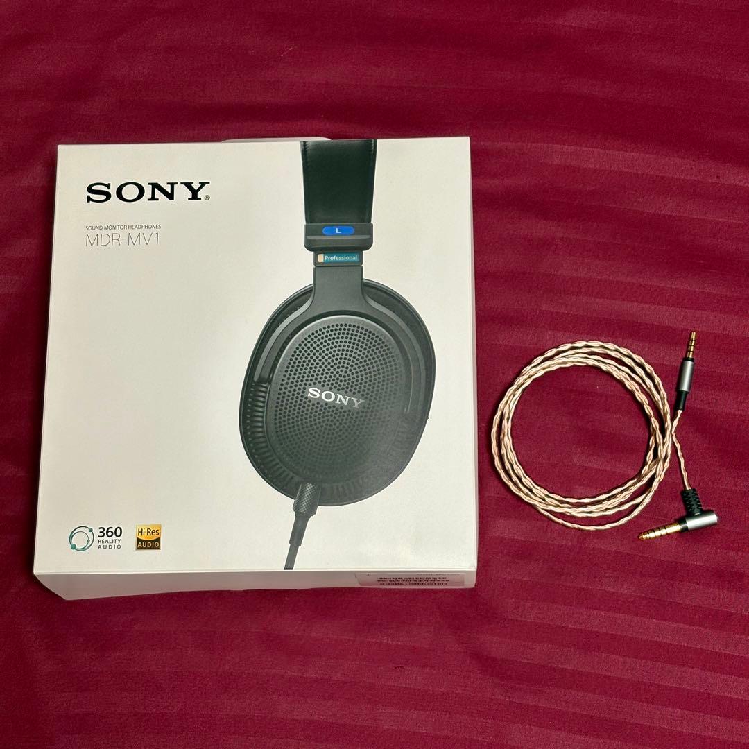 【美品】SONY MDR-MV1 有線ヘッドホン【4.4mmバランスケーブル付】