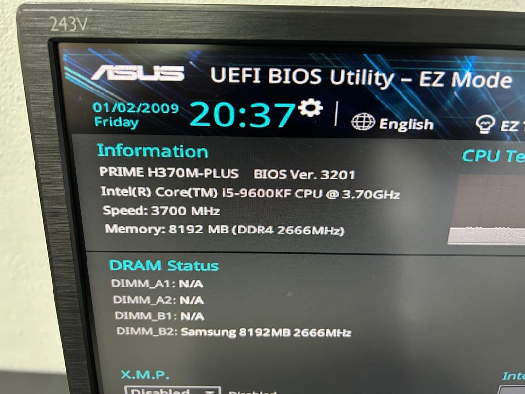 S*g様 Intel Core i5-9600KF マザーボード・CPU・クーラ