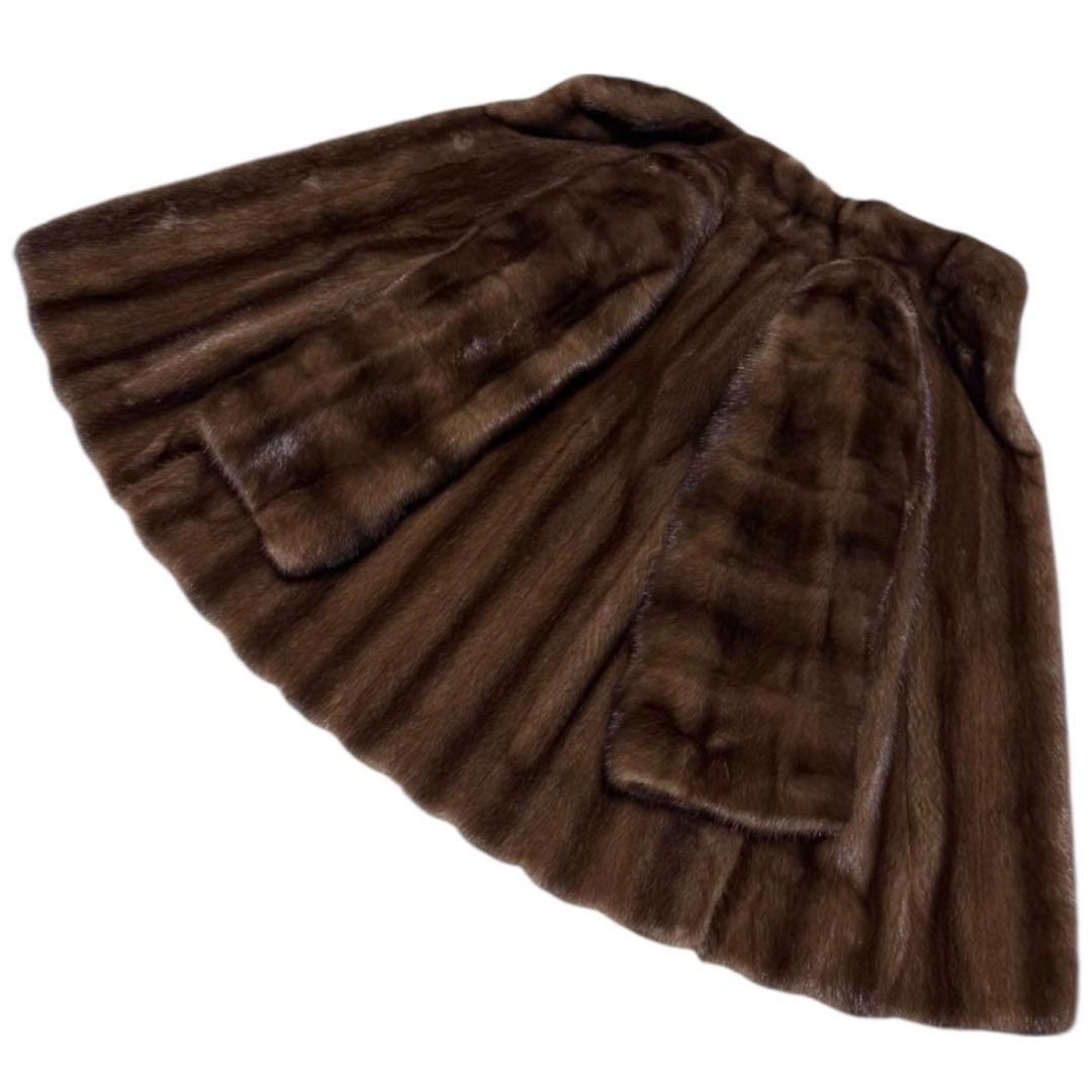 SAGAMINK サガミンク 近代デザイン デミバフミンク ファーコート