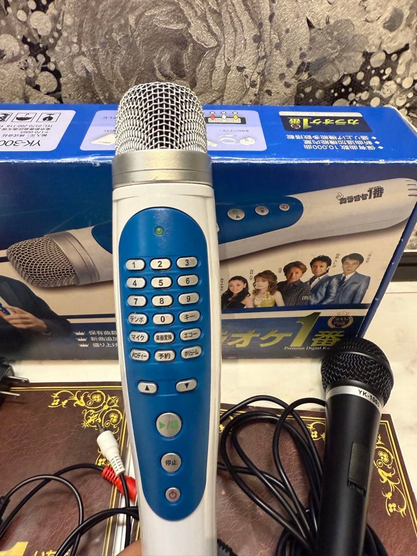 カラオケ一番 家庭用 パーソナルカラオケマイク サブマイク・カートリッジ2個付き