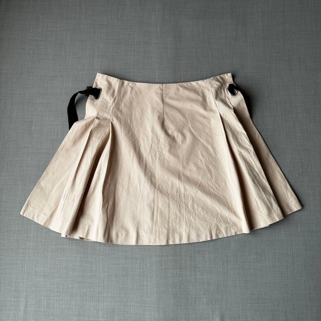 GUNEX for BRUNELLO CUCINELLI レザーベルト スカート